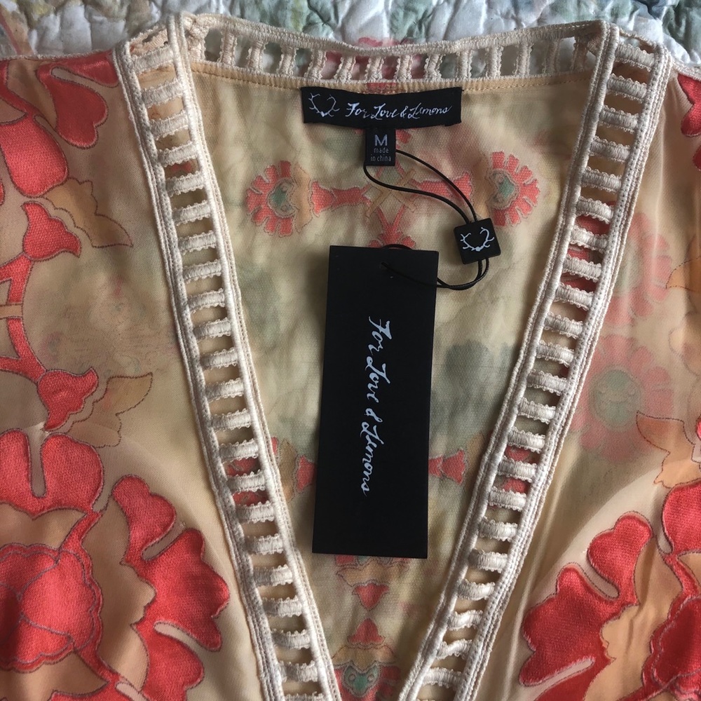 ✨FOR LOVE & LEMONS✨ Barcelona Crop Top in Creme - Picture 12 of 16